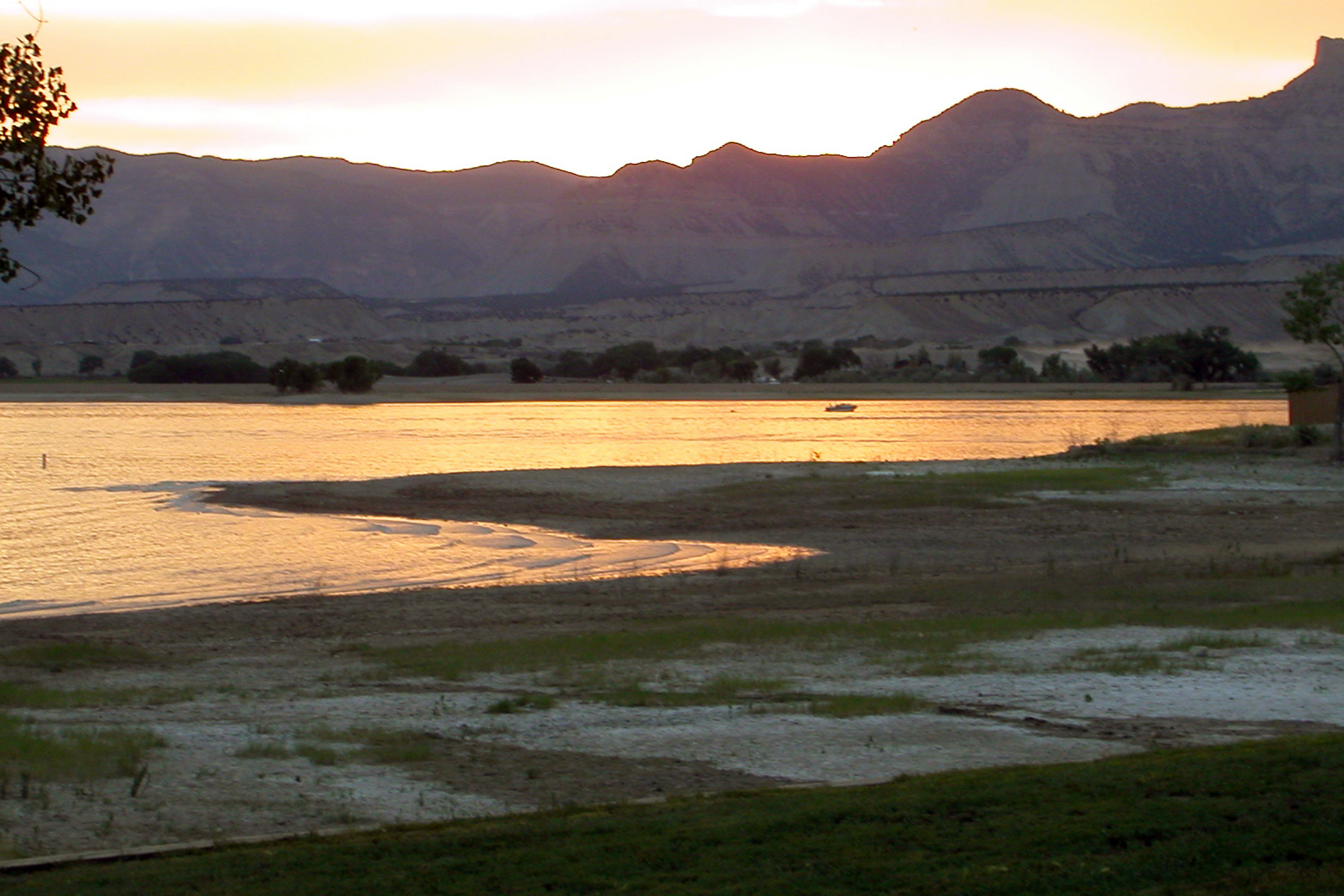 Sunset over the lake