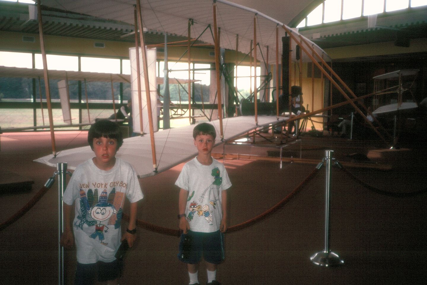Boys in the Wright Brothers Visitor Center