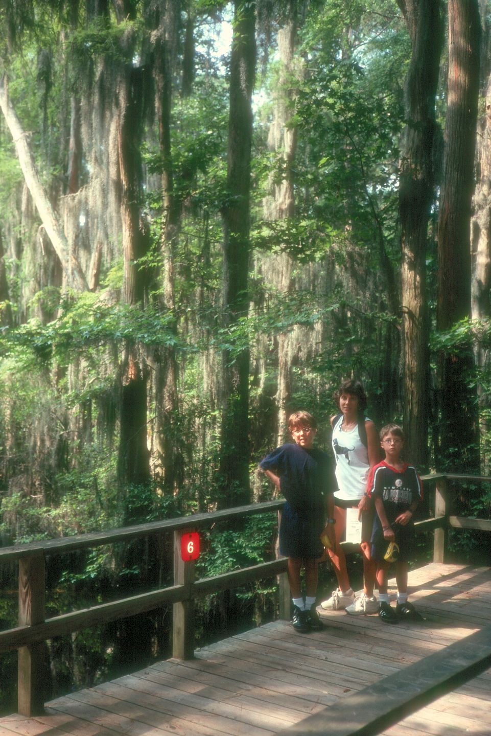 Lolo and boys in swamp