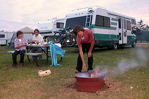 Camping in Cedar Dunes