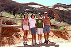 Family in front of Landscape Arch "Part II"