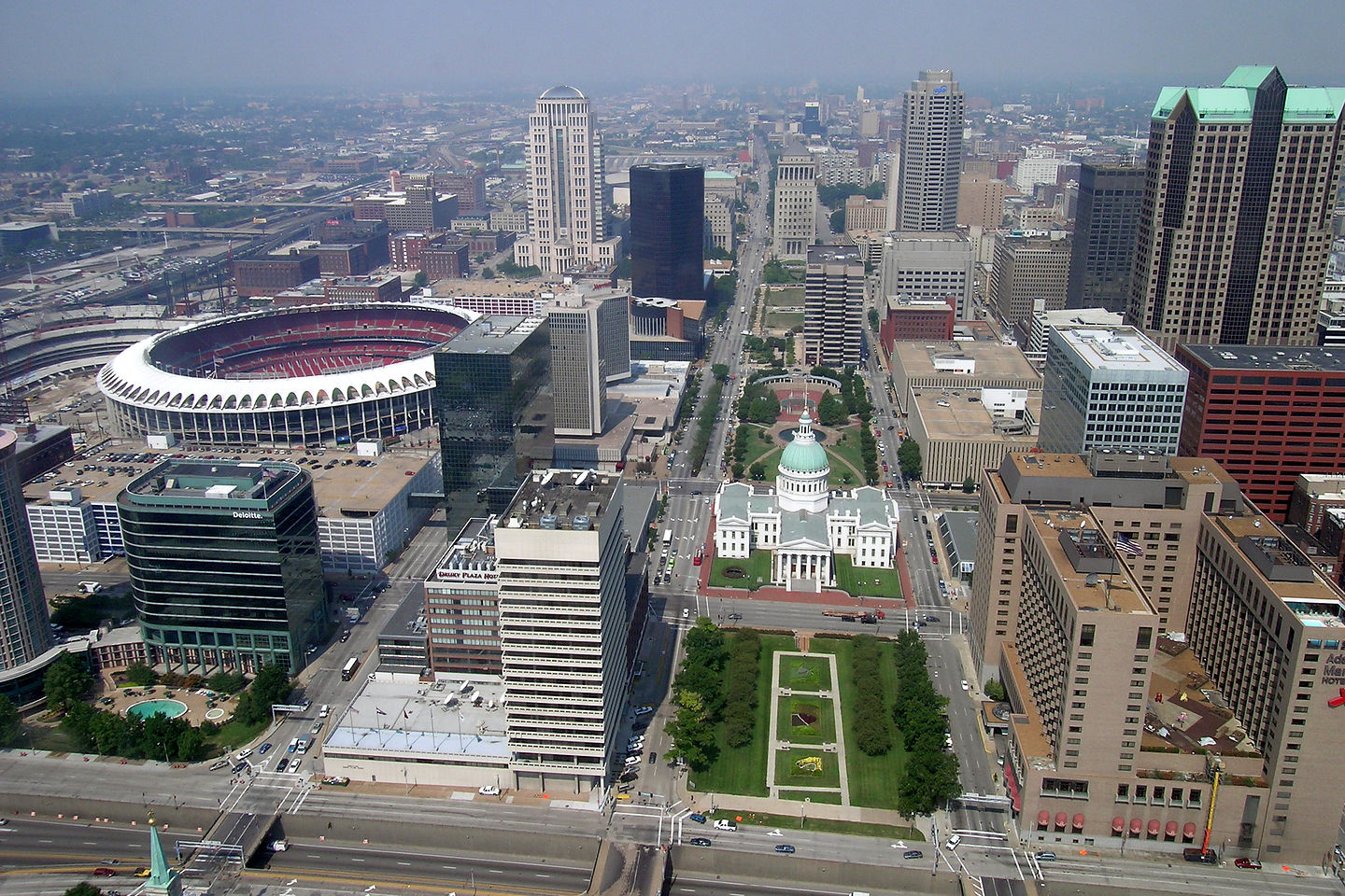View from the top of the Arch