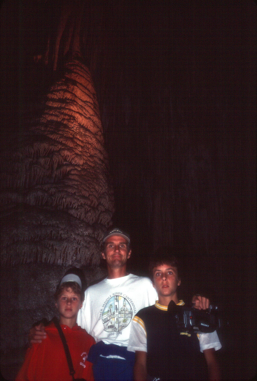 Herb and the boys in cave Herb and the boys in cave