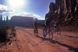 Biking Monument Valley
