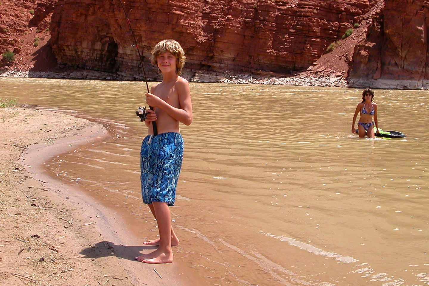 Tommy fishing the Colorado Tommy fishing the Colorado