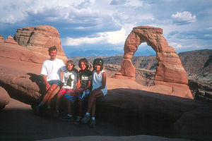 Gaidus family and Delicate Arch