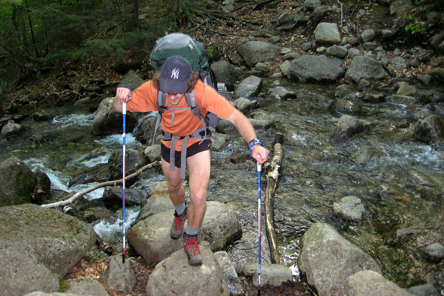 Liberty Springs climb up to the campsite