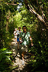 Family hiking Gumbo Limbo Trail