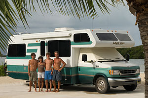 Family & Lazy Daze under Key West Palms