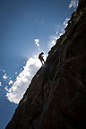 Tom descending Clear Creek Canyon climb - AJG