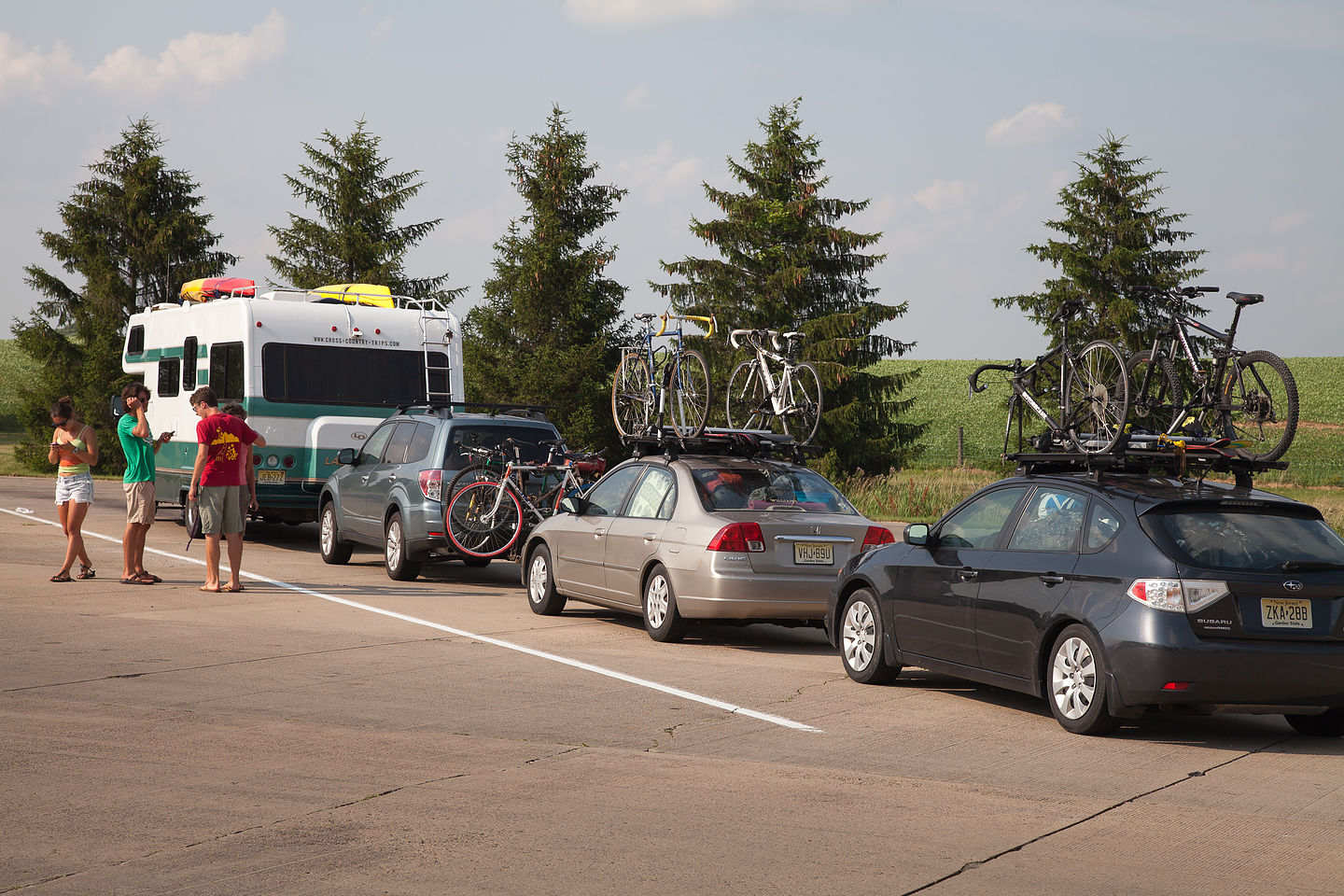 Caravan at Rest Stop Caravan at Rest Stop