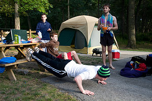 Getting A Workout In At The Campground