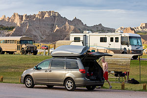 Van Parked By Campsite