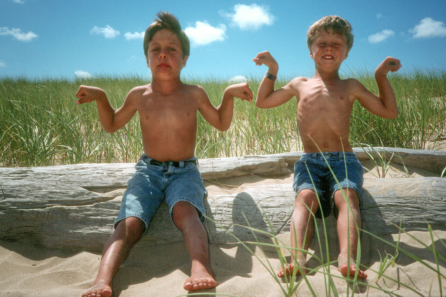 Boys Flexing on "Herb + Lolo" Log Boys Flexing on "Herb + Lolo" Log