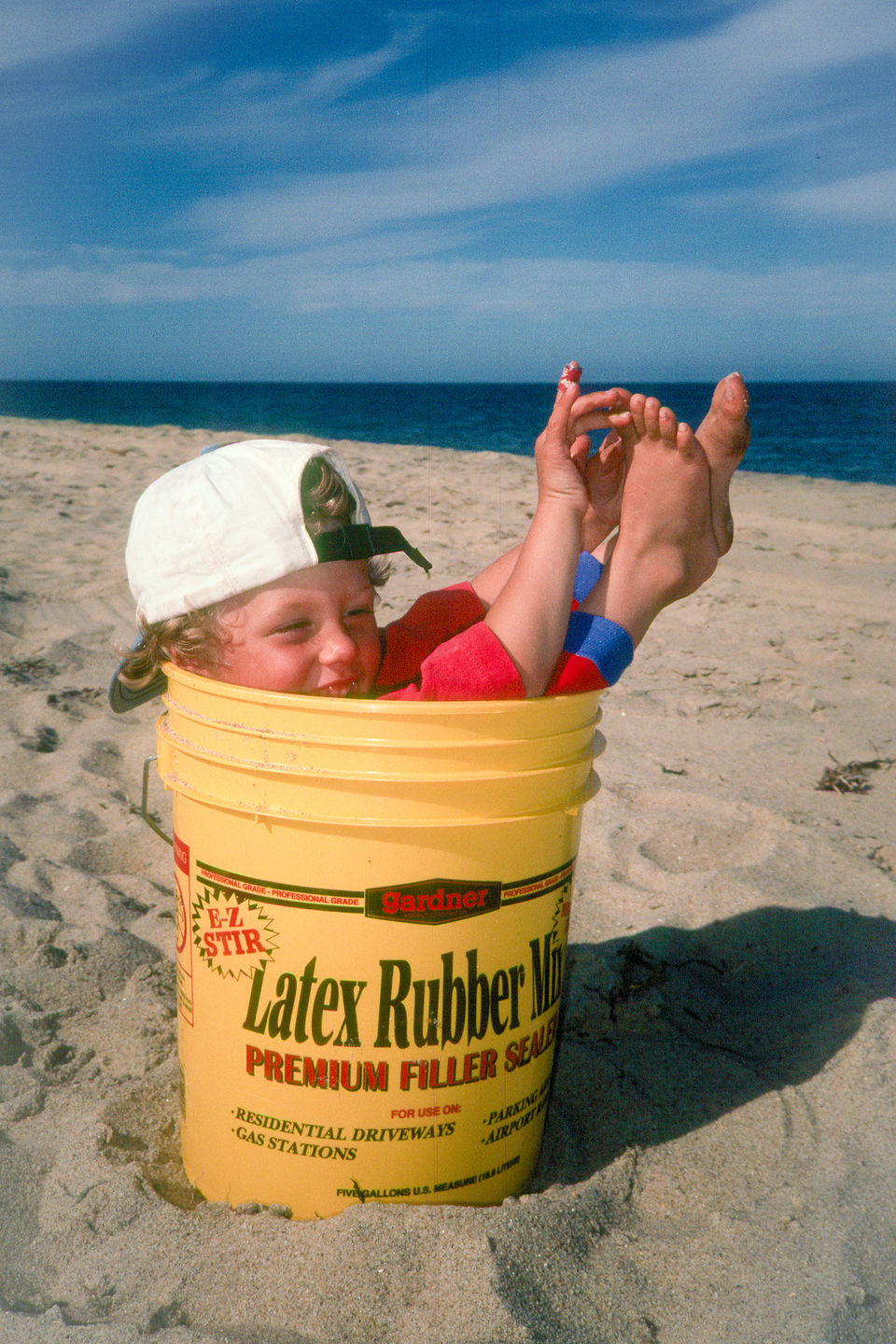 Tommy inside Bait Bucket Tommy inside Bait Bucket