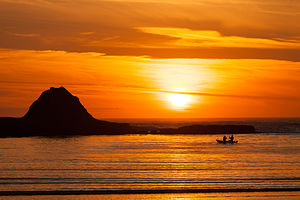 Boaters at Sunset Bay