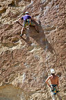 Herb belaying Tommy on Lead