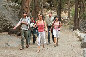 Hiking to the Ahwahnee Bar