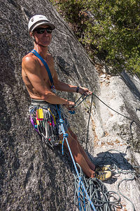 Herb Belaying at First Pitch of "Harry Daley"