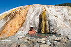Travertine Hot Spring with Herb