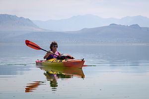 Lolo Kayaking Mono Lake