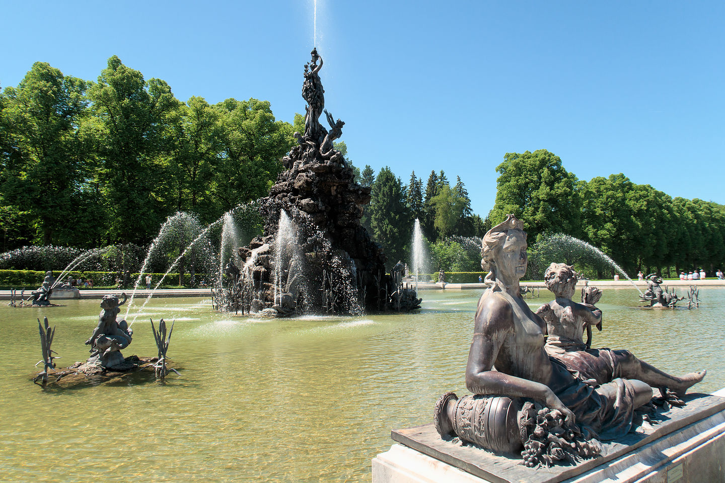 Fountains at Schloss Herrenchiemsee