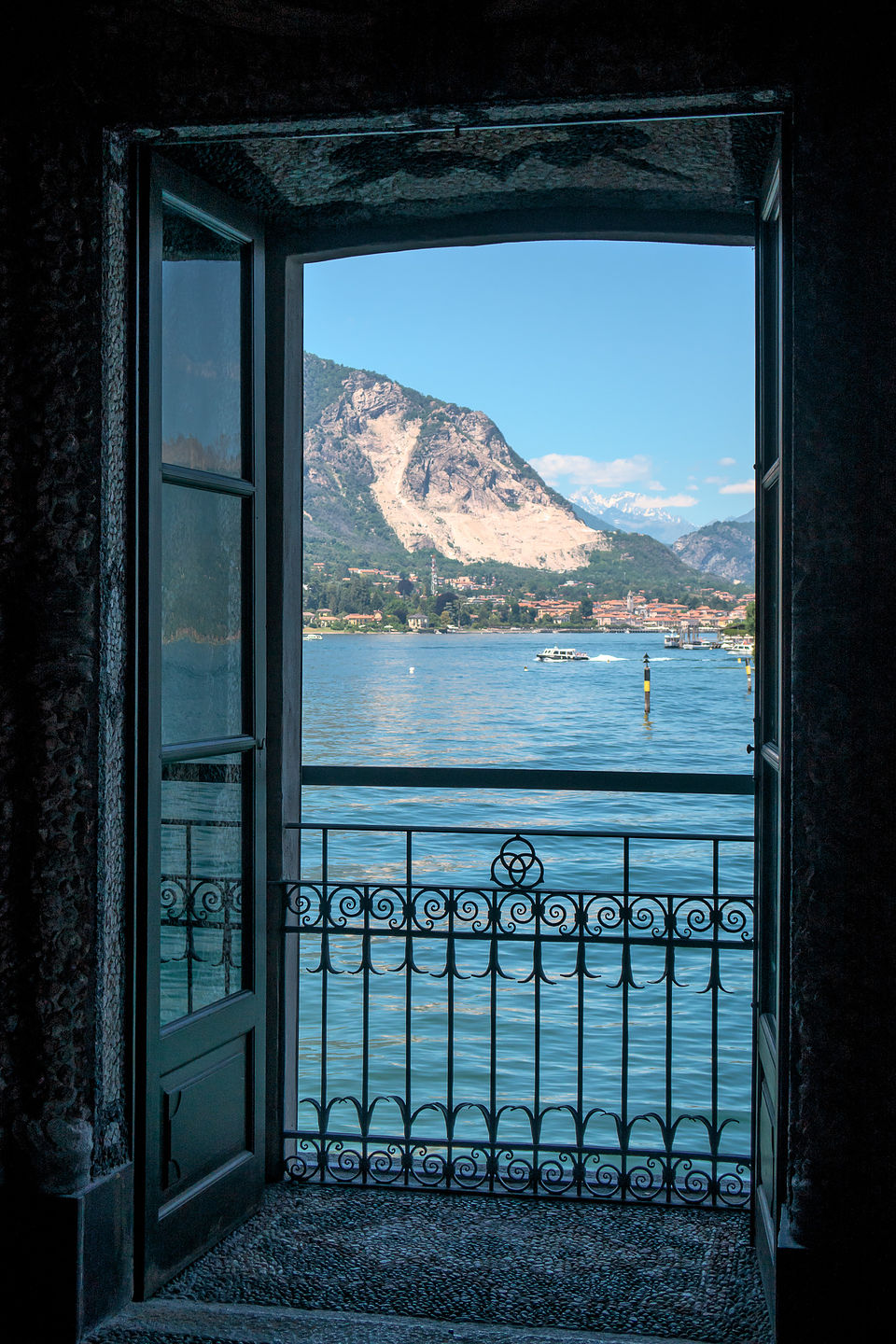View from Grotto beneath Isola Bella Palace 