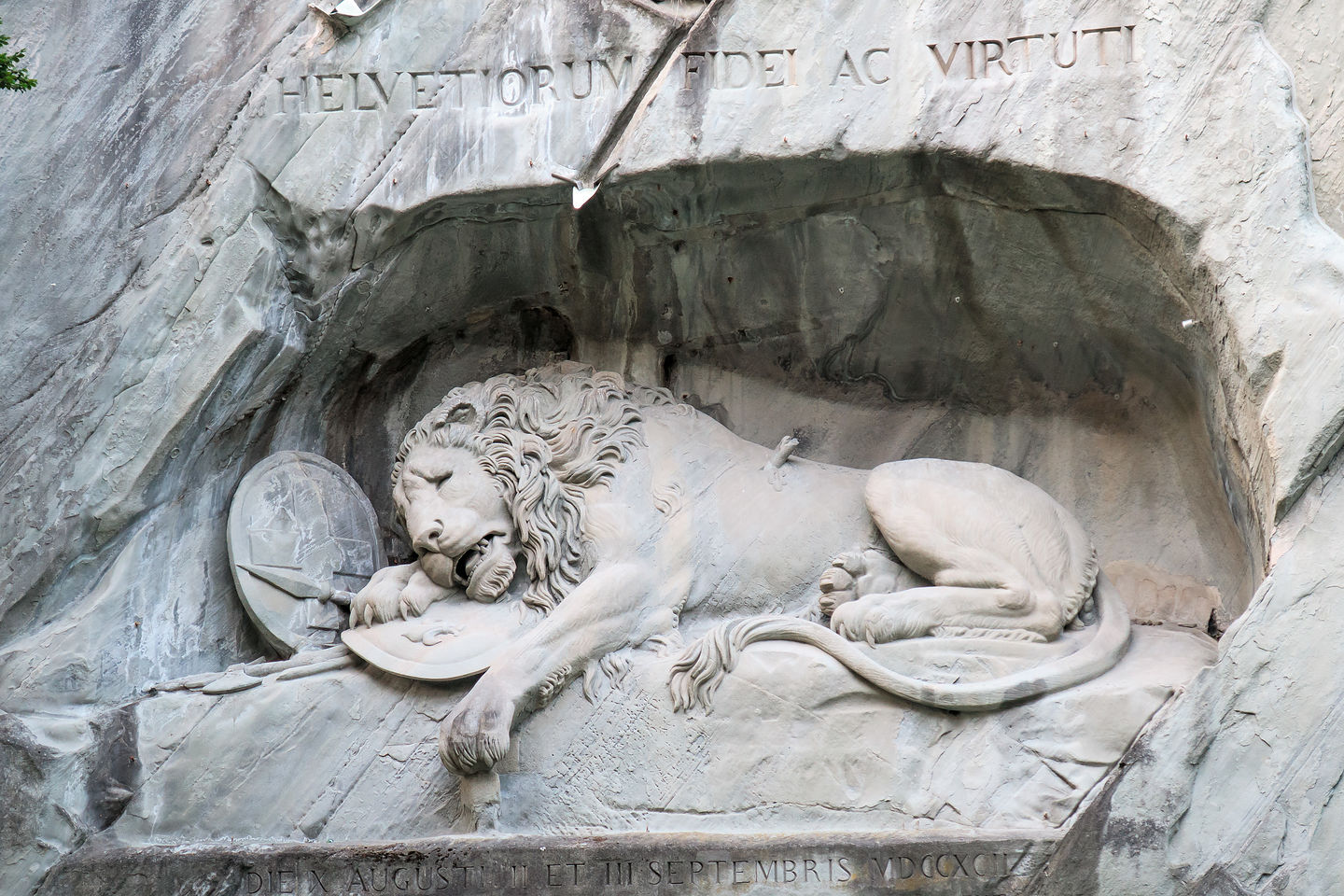 Lucerne's iconic Lion Monument