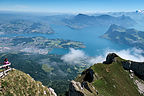 View from atop the Tomlishorn of Mt.  Pilatus