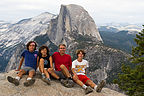 Gaidus family after hike up to Glacier Point