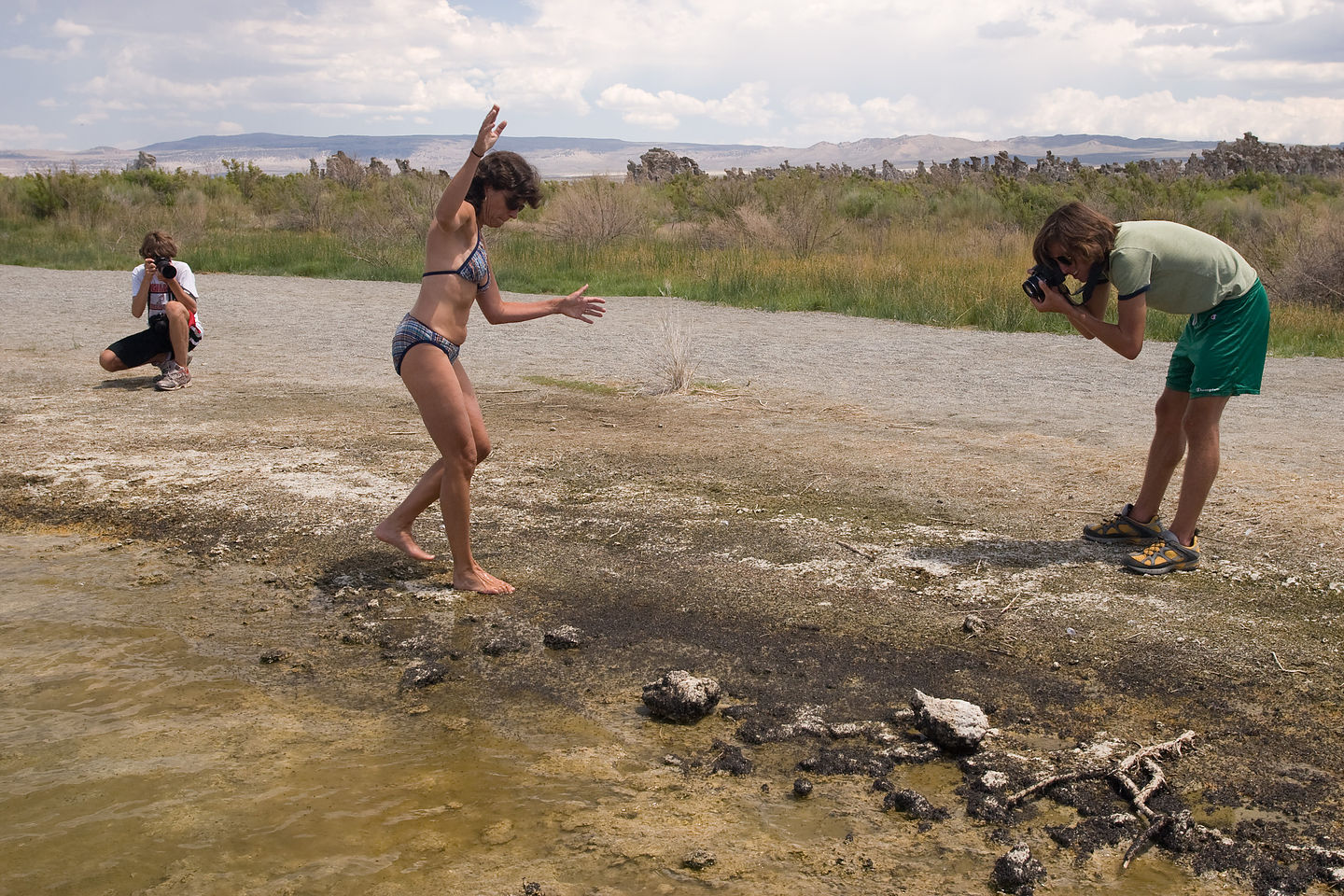 Lolo exploring brine flies of Mono Lake Lolo exploring brine flies of Mono Lake