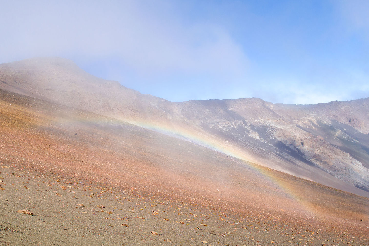 Rainbow in Haleakala Crater