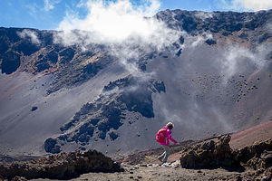 Clouds in Haleakala Crater