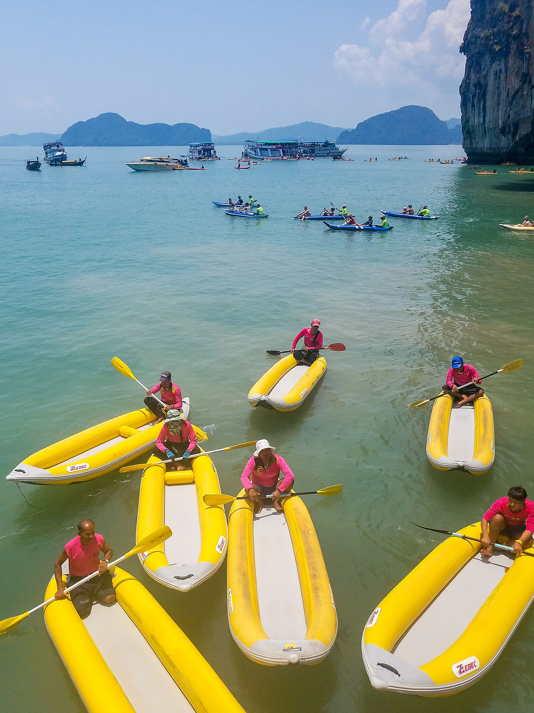 Our kayaks await Our kayaks await