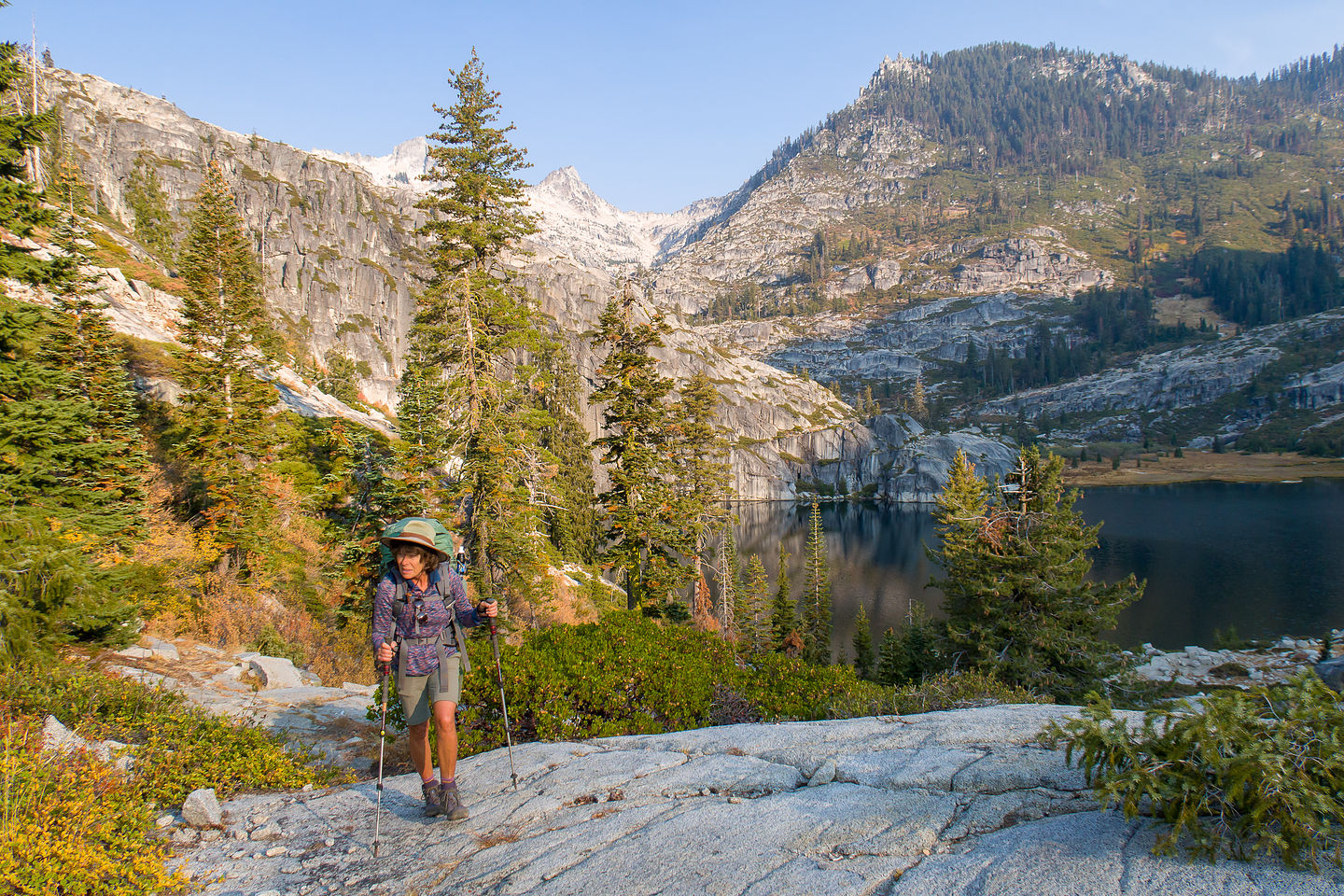 Hiking up from Upper Canyon Creek Lake