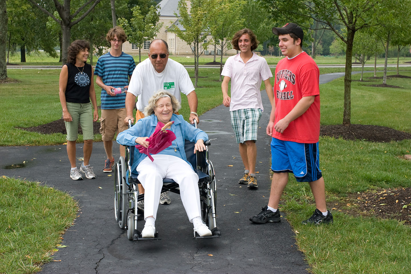 Taking Hedy for a stroll in the park Taking Hedy for a stroll in the park