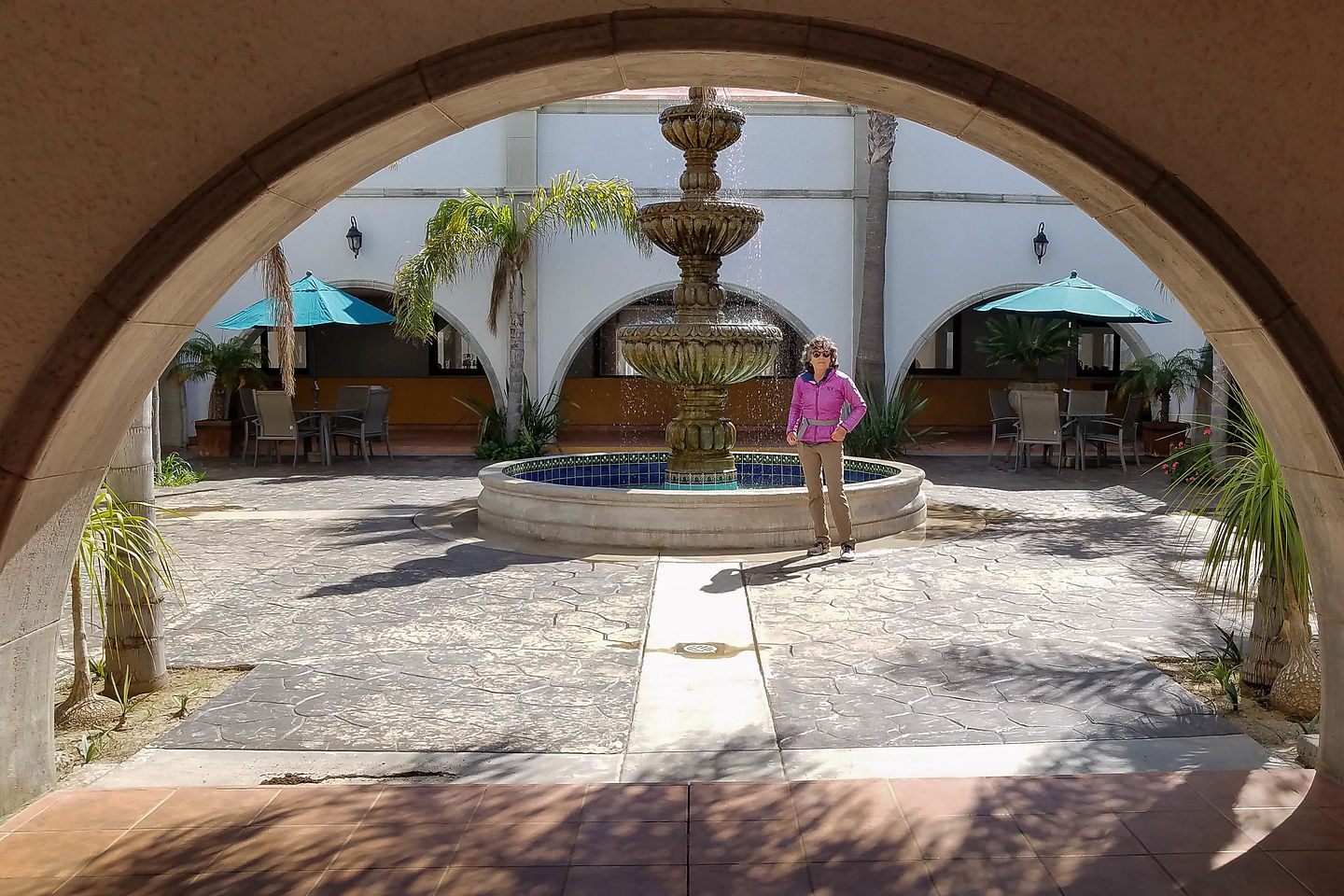 Courtyard of Hotel Mision Santa Maria