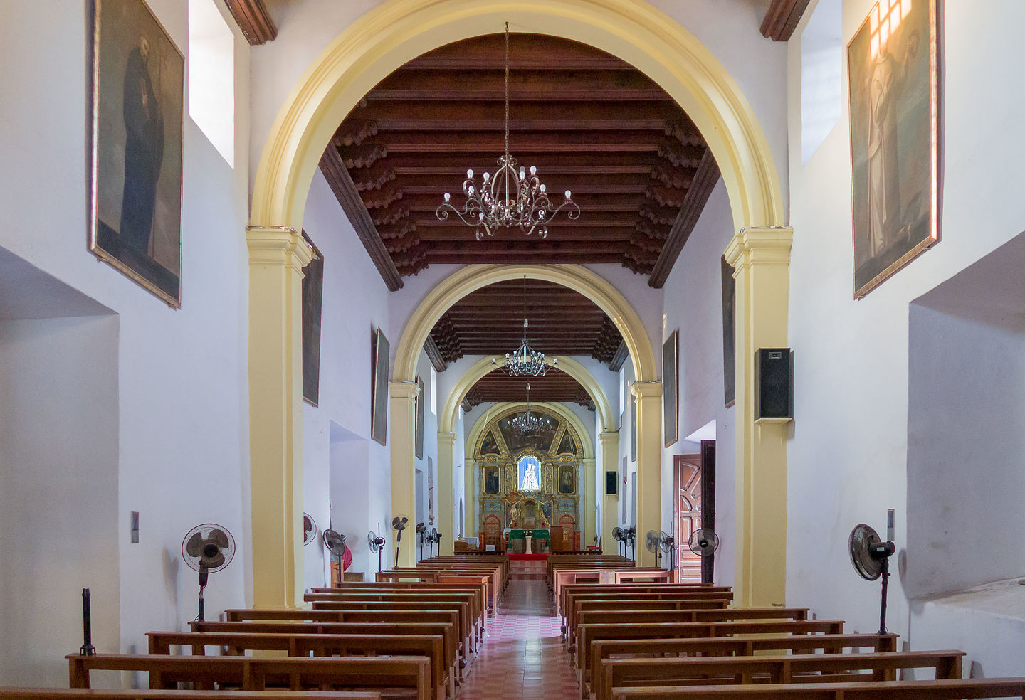 Interior of Mision Nuestra Senora de Loreto Concho 