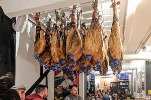 Now that's a lot of jamon - Baztan Pintxos and Bar