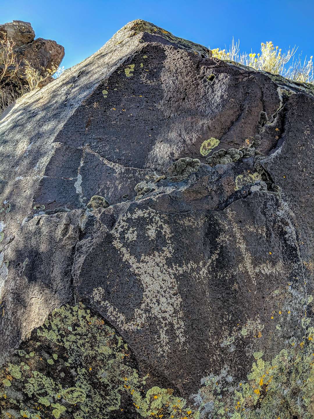 Petroglyph along Petroglyph Lake Petroglyph along Petroglyph Lake