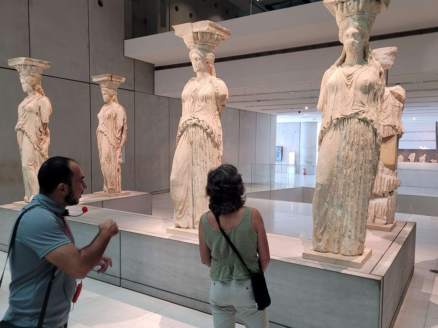 Acropolis Museum - 5 of the original Caryatids