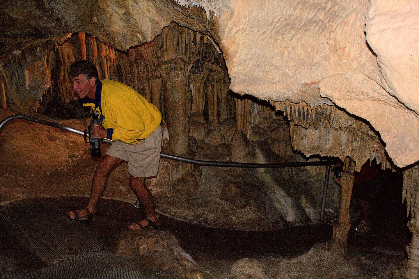 Dad on Lehman Cave tour - AJG Dad on Lehman Cave tour - AJG