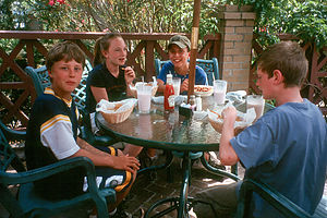 Kids dining in Beaufort
