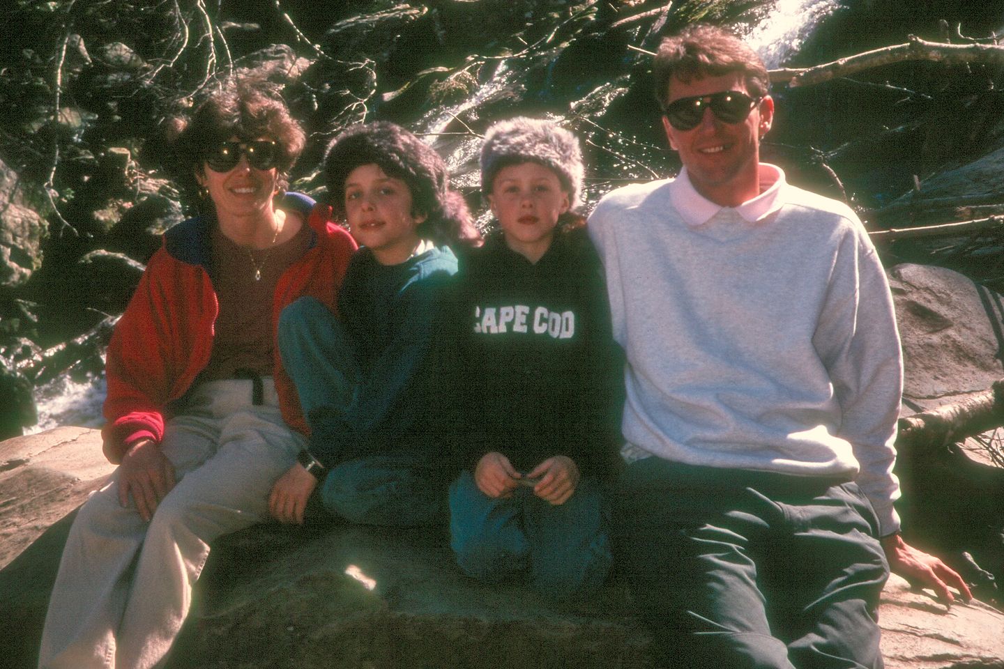 Family hiking at Shenandoah National Park Family hiking at Shenandoah National Park