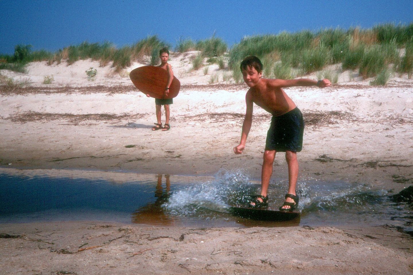 Andrew skim boarding Andrew skim boarding