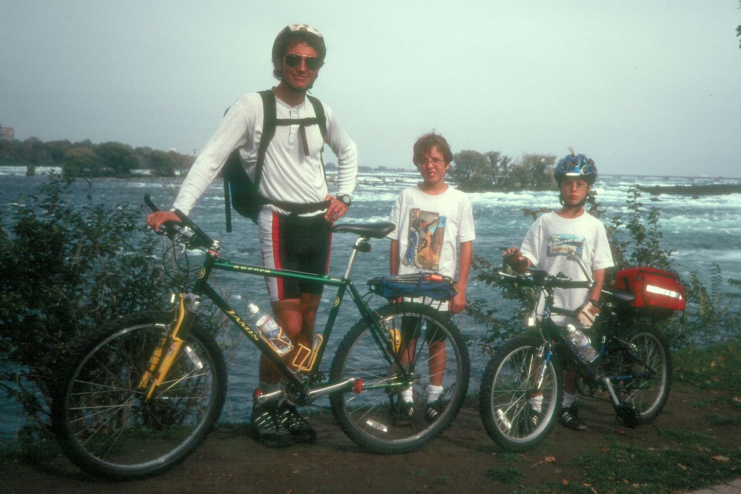 Herb and boys on bikes