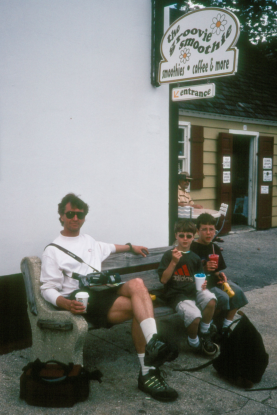 Herb and boys enjoying ice cream Herb and boys enjoying ice cream