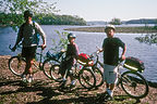 Herb and boys on Mt Vernon bike trail