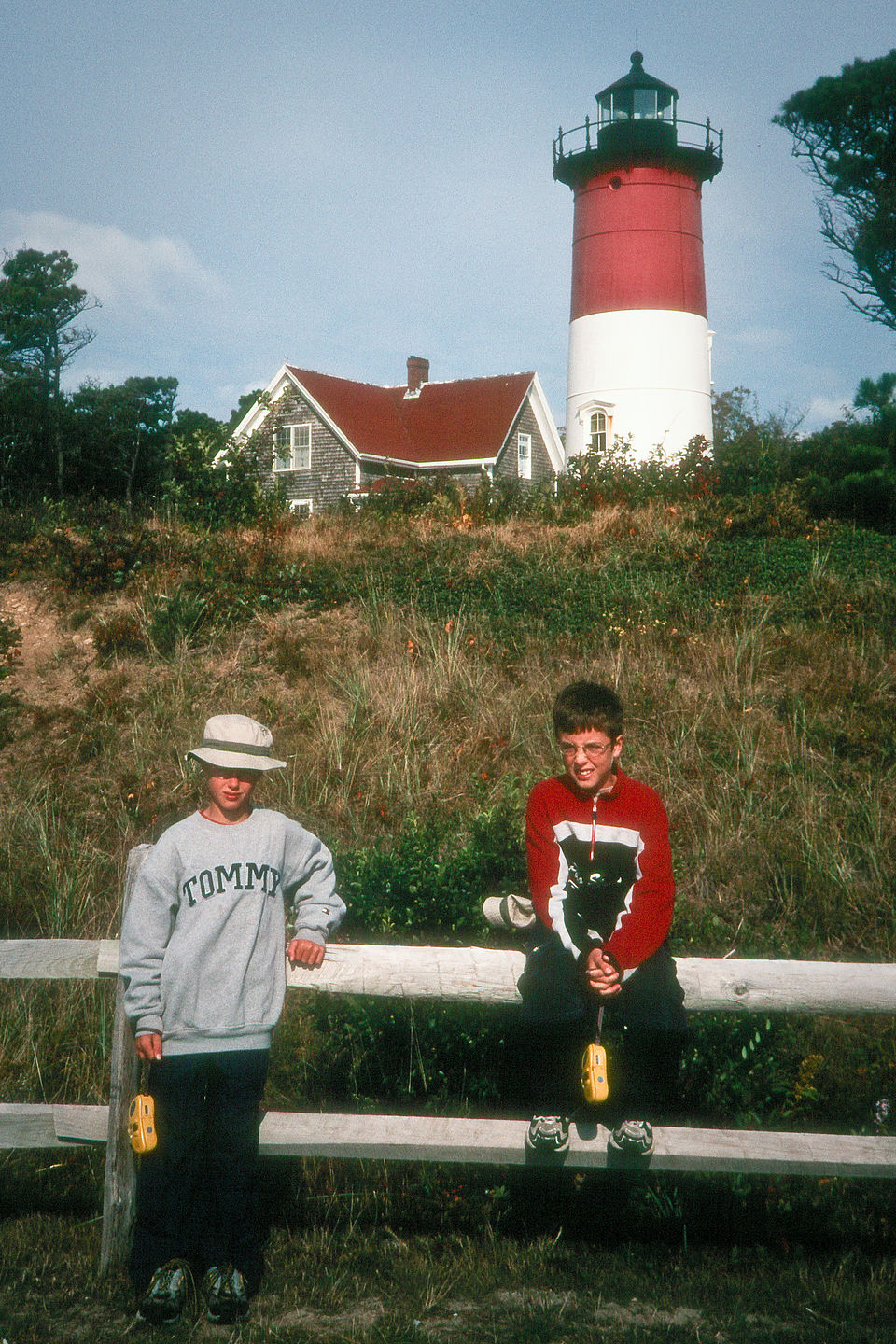 Boys with lighthouse Boys with lighthouse