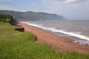 Bluff overlooking the beach